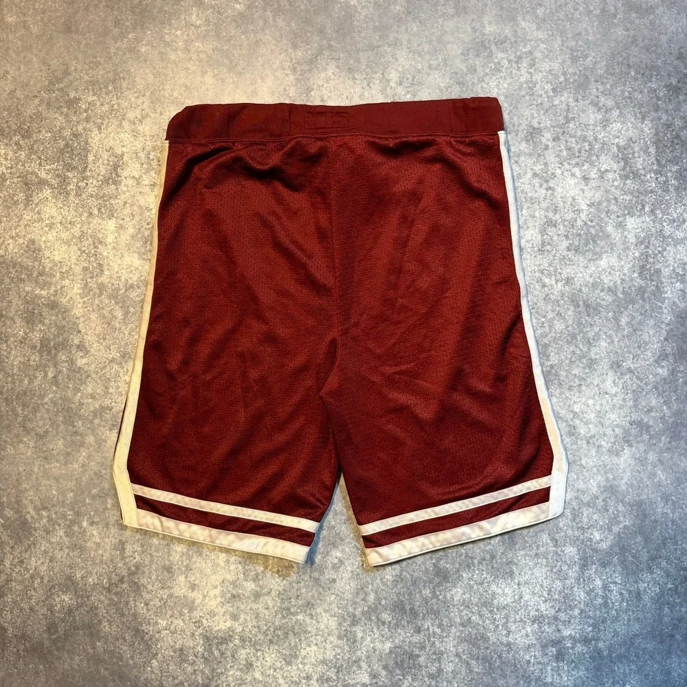 Vintage Champion Mens Texas Aggies Mesh Basketball Shorts Maroon‎ White Medium